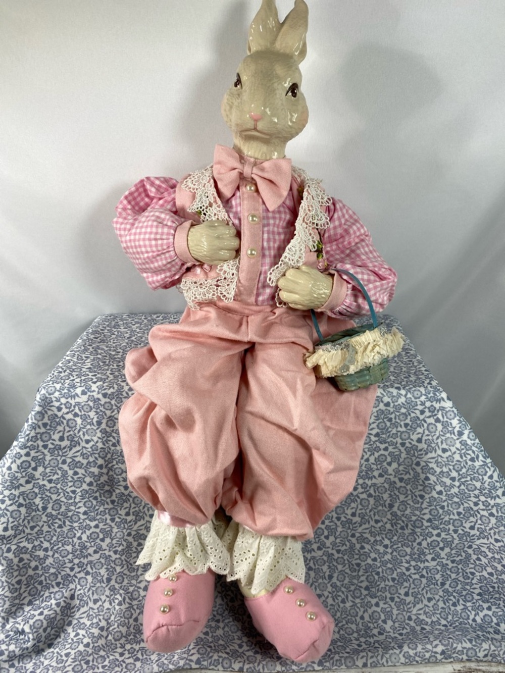 Vintage Easter Bunny Figure Large Sitting 24"